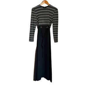 David Warren vintage long sleeve maxi dress